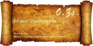 Olasz Zsuzsanna névjegykártya